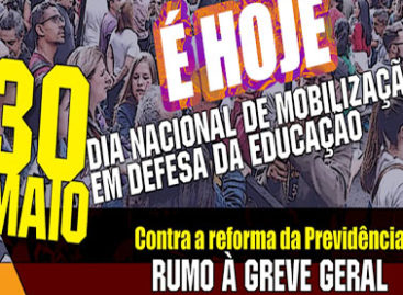 Hoje é dia de ir para às ruas lutar por educação e aposentadoria: #30M
