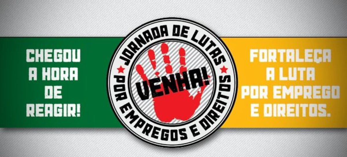 CUT e centrais começam Jornada por Empregos e Direitos nesta terça (10)