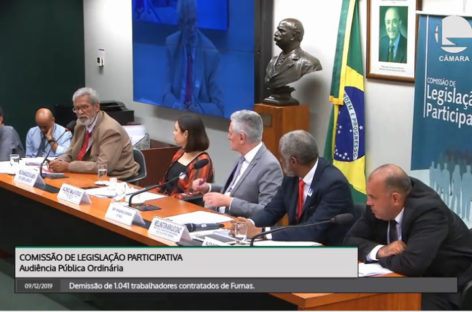 Contratados de Furnas: Sinergia Campinas questiona competência da gestão da Eletrobras em Audiência na Câmara