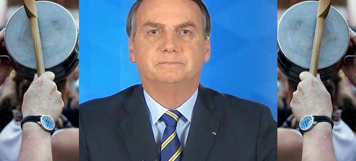Bolsonaro volta a criticar isolamento social e enfrenta panelaço