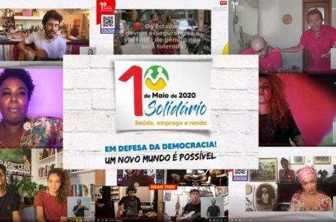 “Fora, Bolsonaro” dominou o 1º de Maio Solidário, pela democracia e pelos direitos