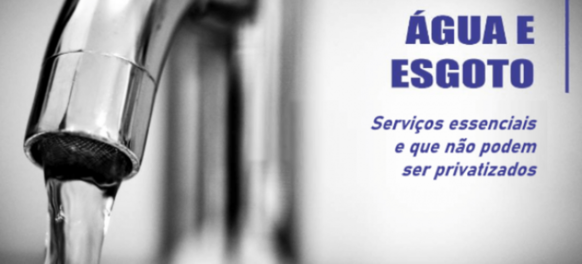 Movimento sindical pressiona senadores para que água e esgoto não sejam privatizados