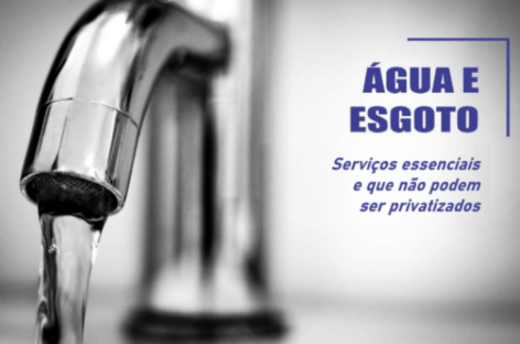 Movimento sindical pressiona senadores para que água e esgoto não sejam privatizados
