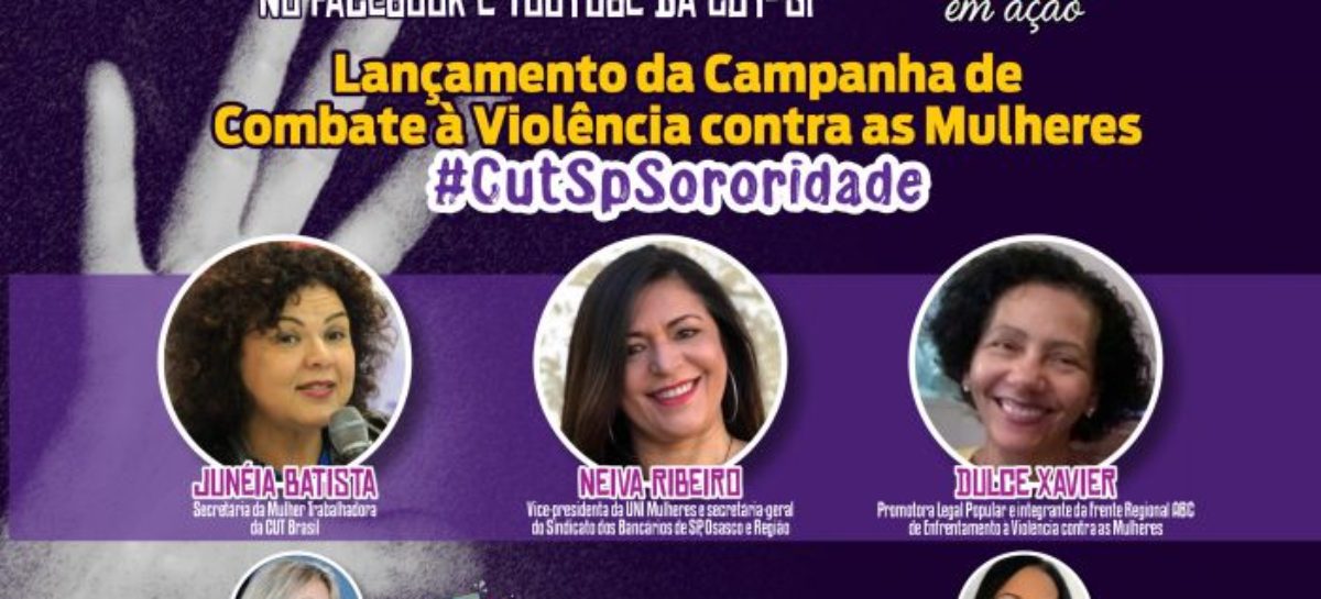 Live nesta quinta, 25, lança campanha #CutSpSororidade