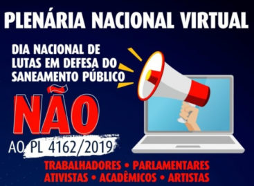 22 de junho: plenária virtual em defesa do saneamento público