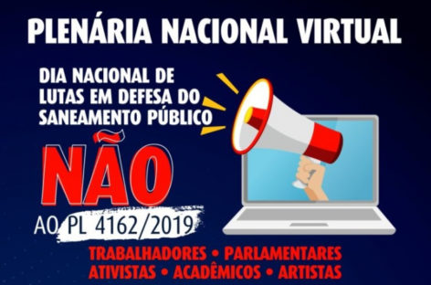 22 de junho: plenária virtual em defesa do saneamento público