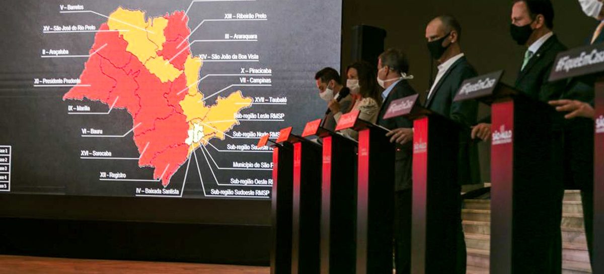 Reabertura de Doria completa um mês: aumento de 155% nos casos de covid-19 e 92% nas mortes