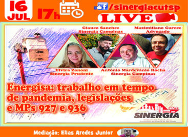 Facebook Live: Energisa – trabalho em tempo de pandemia, legislações e MPs 927 e 936