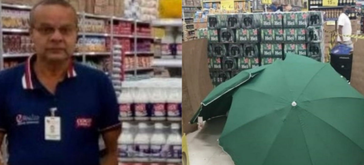 Trabalhador morre no Carrefour, corpo é coberto e loja continua funcionando