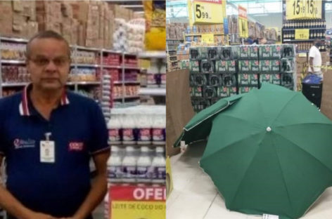 Trabalhador morre no Carrefour, corpo é coberto e loja continua funcionando