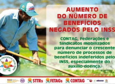 INSS está negando benefícios a agricultores familiares, denuncia Contag