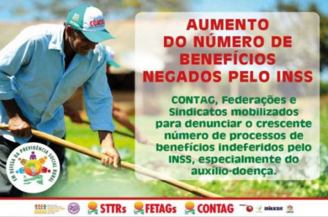 INSS está negando benefícios a agricultores familiares, denuncia Contag