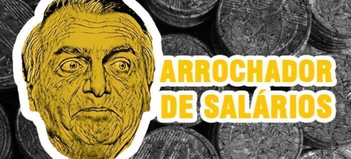 Bolsonaro aposta na miséria e reduz valor do salário mínimo pela segunda vez
