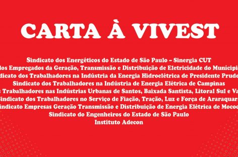 CARTA ABERTA À VIVEST
