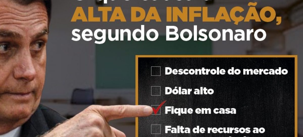 Alta da inflação é resultado da política desastrosa de Bolsonaro. Entenda por que