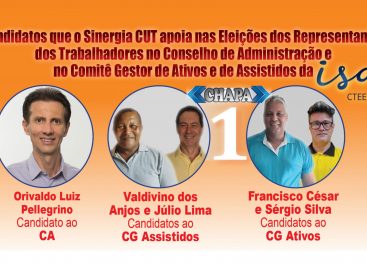 Sinergia CUT apoia Orivaldo e as Chapas 1 nas eleições para o CA e o CG de Ativos e de Assistidos da ISA Cteep