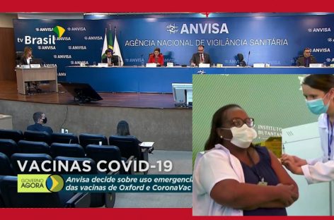 Anvisa aprova uso emergencial de vacinas contra covid-19 e país começa imunização