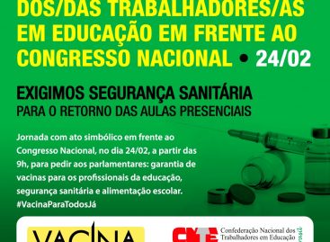 Jornada Nacional Vacina para todos já será realizada no dia 24 de fevereiro
