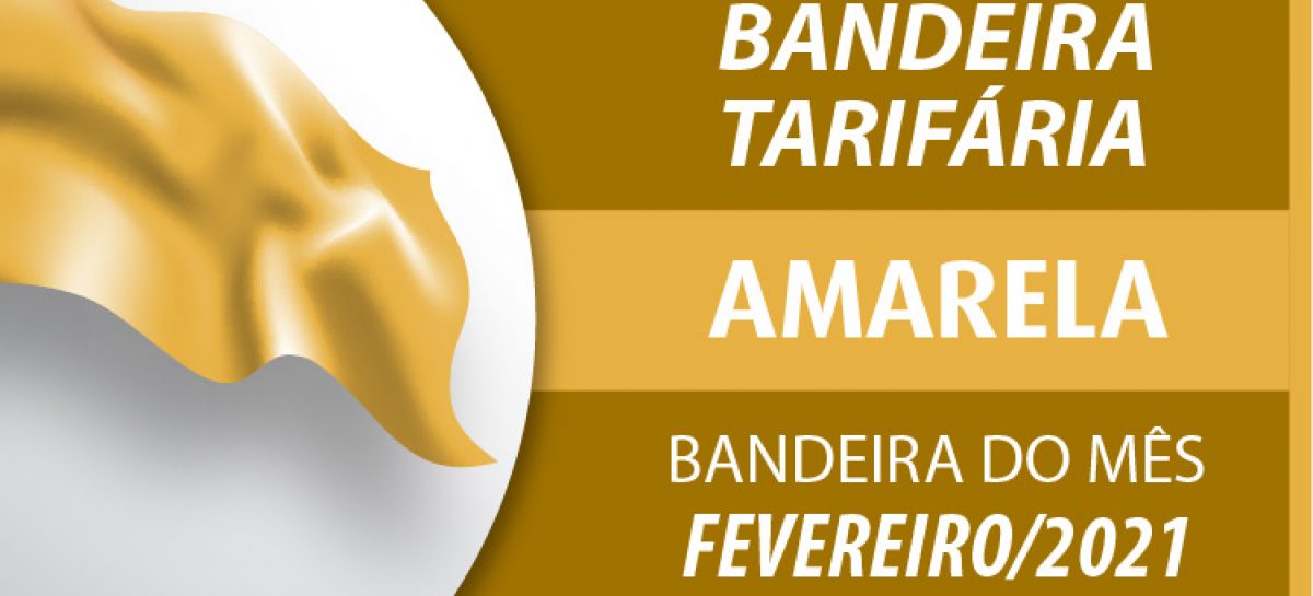 Bandeira em fevereiro segue amarela