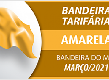 Bandeira tarifária acionada para março é amarela