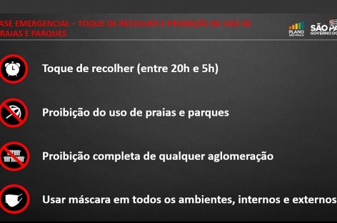 Fase roxa da quarentena em São Paulo começa segunda-feira com toque de recolher