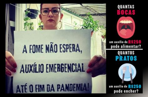 Ações em todo país cobram auxílio emergencial de R$ 600 para viabilizar isolamento