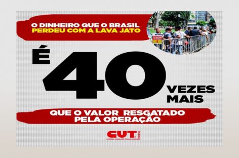 País perdeu em investimentos 40 vezes o valor recuperado pela Lava Jato