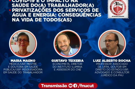 Live dos(as) urbanitários(as) na Semana do Trabalhador(a): SAÚDE E PRIVATIZAÇÕES