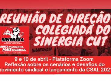 Colegiada do Sinergia CUT começa nesta sexta (9) com debates sobre os impactos da pandemia no trabalho e a organização sindical