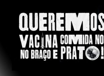 Nesta terça-feira (20), tem mobilização nacional por vacina e comida no prato