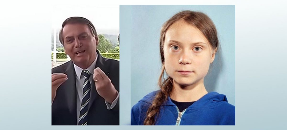 Greta Thunberg, a ‘pirralha’, diz que Bolsonaro fracassou no clima e na pandemia
