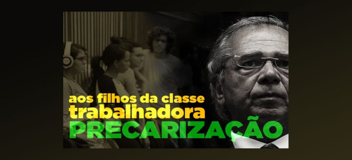 Plano de Guedes para juventude é precarização do trabalho com baixa remuneração