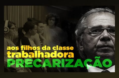 Plano de Guedes para juventude é precarização do trabalho com baixa remuneração