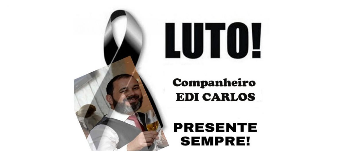 Nota de pesar: morre o dirigente do Sinergia Edi Carlos M. de Lima
