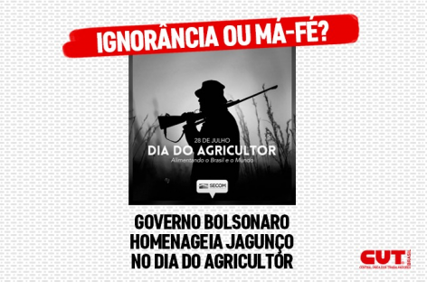 Governo Bolsonaro usa foto de homem armado para “homenagear” Dia do Agricultor