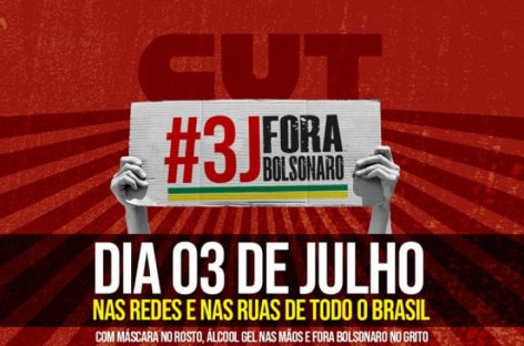 #3J – Fora Bolsonaro: Confira as cidades onde haverá manifestação neste sábado