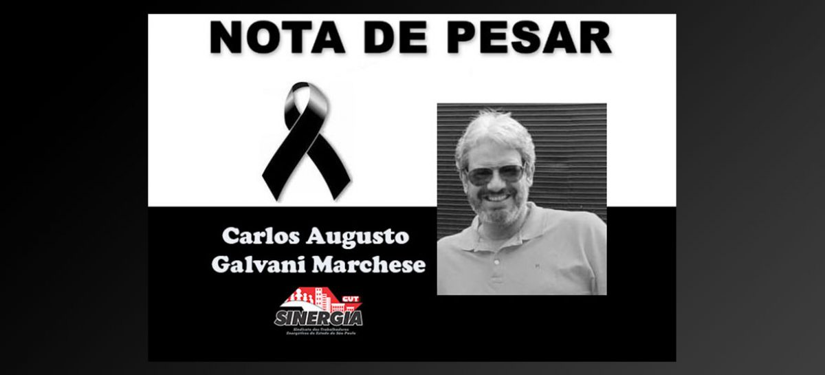 Nota de pesar: morre o dirigente do Sinergia Carlos Marchese
