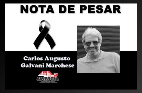 Nota de pesar: morre o dirigente do Sinergia Carlos Marchese