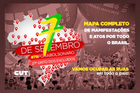 Mapa dos atos de 7 de setembro mostra magnitude da mobilização popular