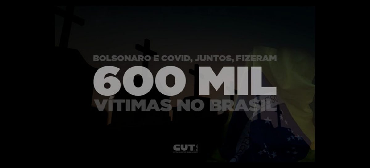 Negligência e negacionismo de Bolsonaro levou país à trágica marca de 600 mil mortes