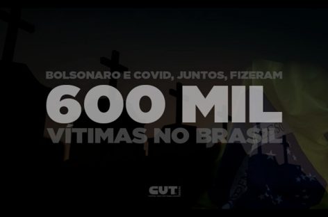 Negligência e negacionismo de Bolsonaro levou país à trágica marca de 600 mil mortes