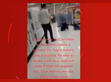 Vendedor do Carrefour é humilhado por gerente enquanto limpa chão de joelhos em MS