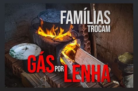 Com alta nos preços, aumenta número de famílias que trocam gás de cozinha por lenha