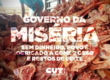 Ossos e restos de peixe sendo disputados pelo povo escancaram miséria no país