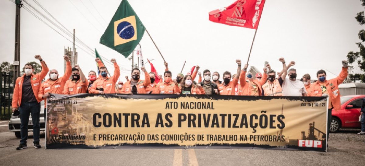 Petroleiros protestam nesta quinta e sexta contra privatizações e terceirização