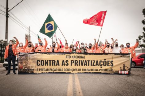 Petroleiros protestam nesta quinta e sexta contra privatizações e terceirização