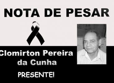 Nota de pesar: Morre o ex-representante sindical e aposentado Clomirton Pereira da Cunha