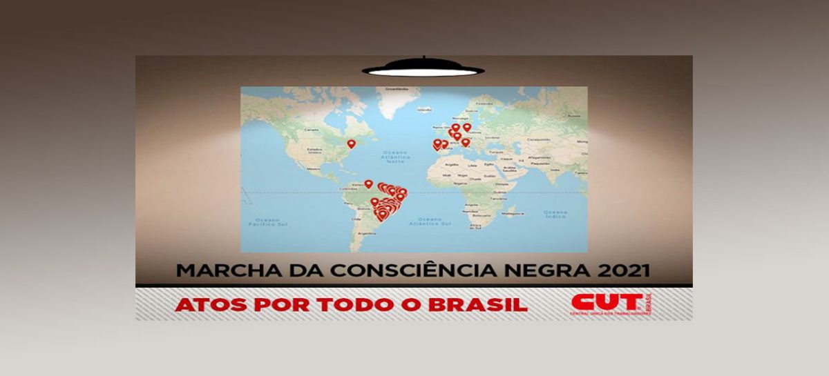 Confira no mapa da CUT onde tem atos #ForaBolsonaro no feriado da Consciência Negra