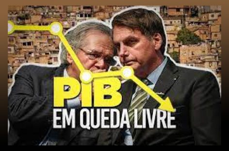 Dupla Bolsonaro/Guedes fracassa, PIB cai 0,1%  e país entra em recessão técnica