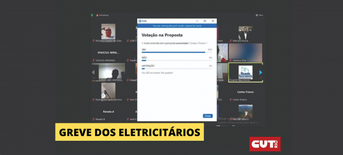 Eletricitários suspendem greve por 30 dias, mas mantêm mobilização